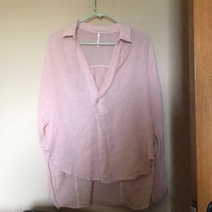 FREE PEOPLE HIGH/LOW BLOUSE